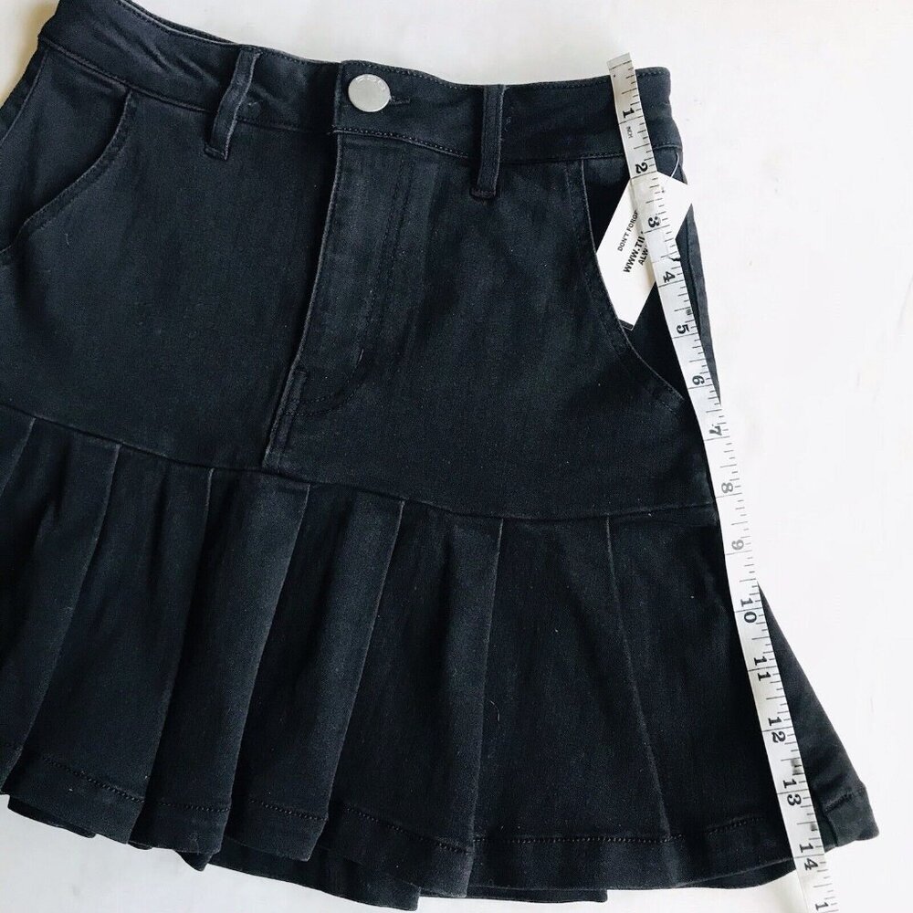 RSQ Pleated Denim Black Cheer Skirt Size‎ Small - Picture 9 of 10